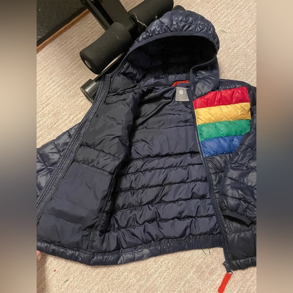 Primary Puffer Jacket Retro Rainbow 8-9 - Picture 3 of 5